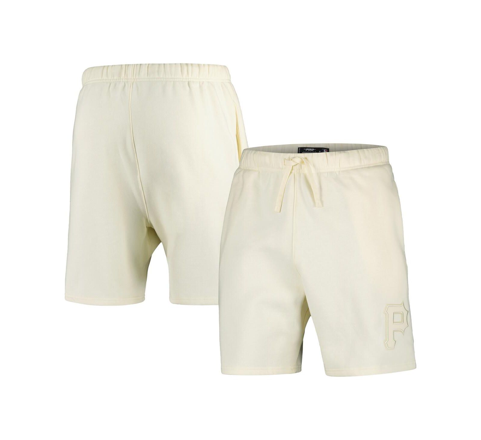 Pro Standard Men's Cream Pittsburgh Pirates Neutral Fleece Shorts