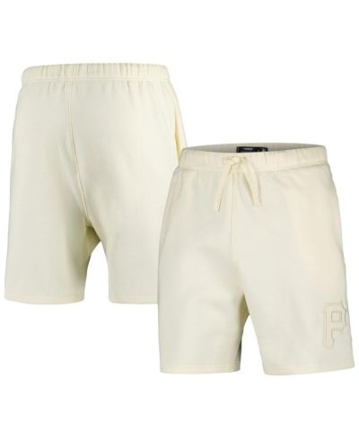 Мужские стандартные кремовые Pittsburgh Pirates Neutral Fleece Shorts