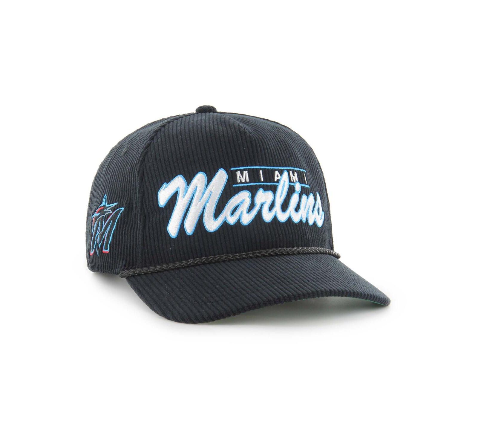 '47 Brand Мужской Black Miami Marlins Corduroy Hitch Adjustable Hat