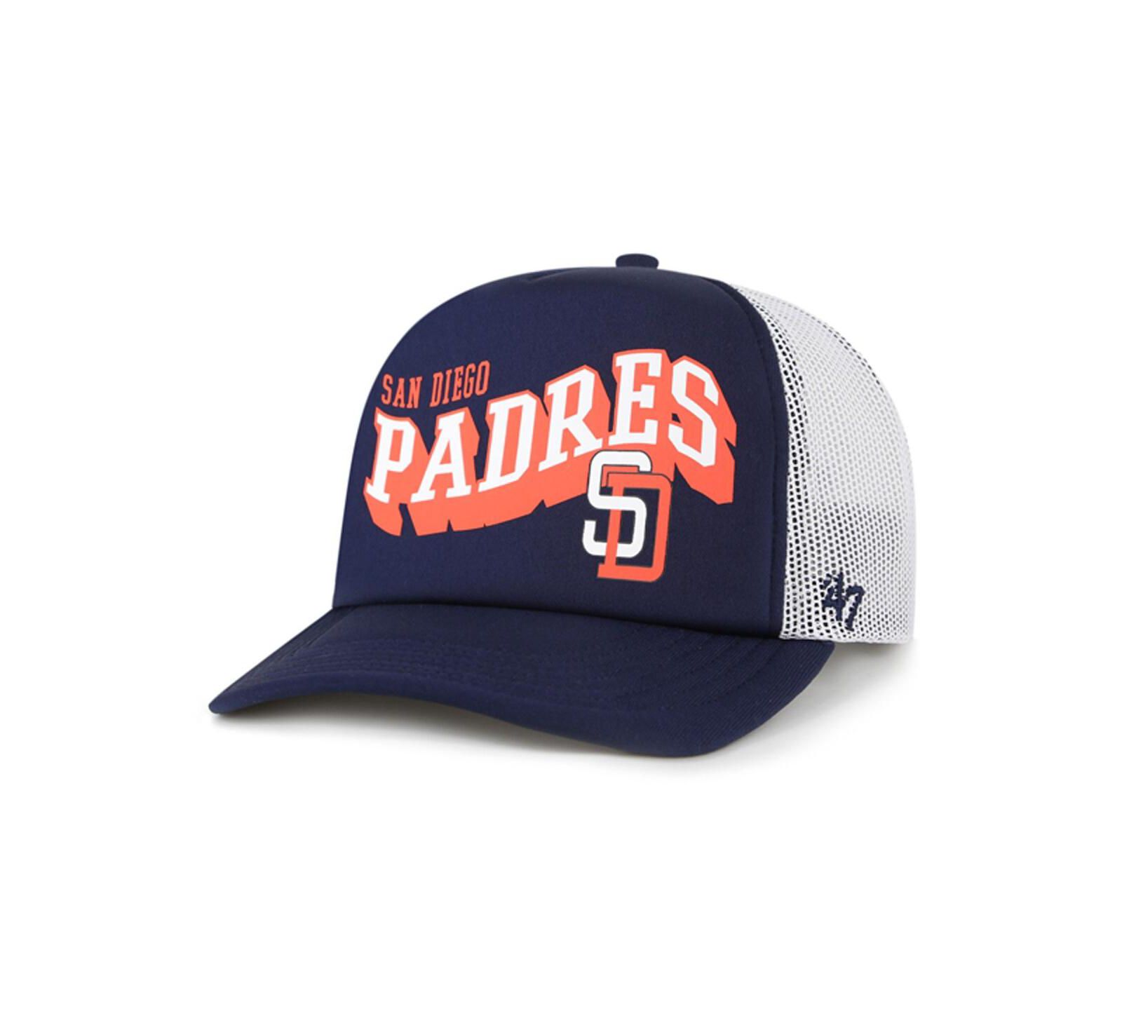 Мужская кепка '47 Brand San Diego Padres Meander Foam Trucker Snapback Navy