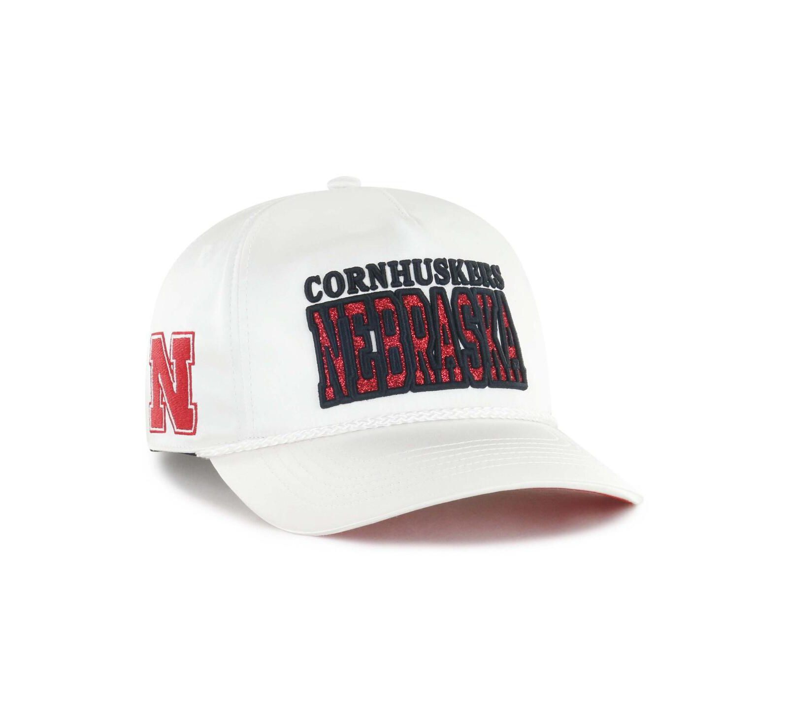 '47 Brand Женская регулируемая кепка White Nebraska Huskers Outspoken Hitch