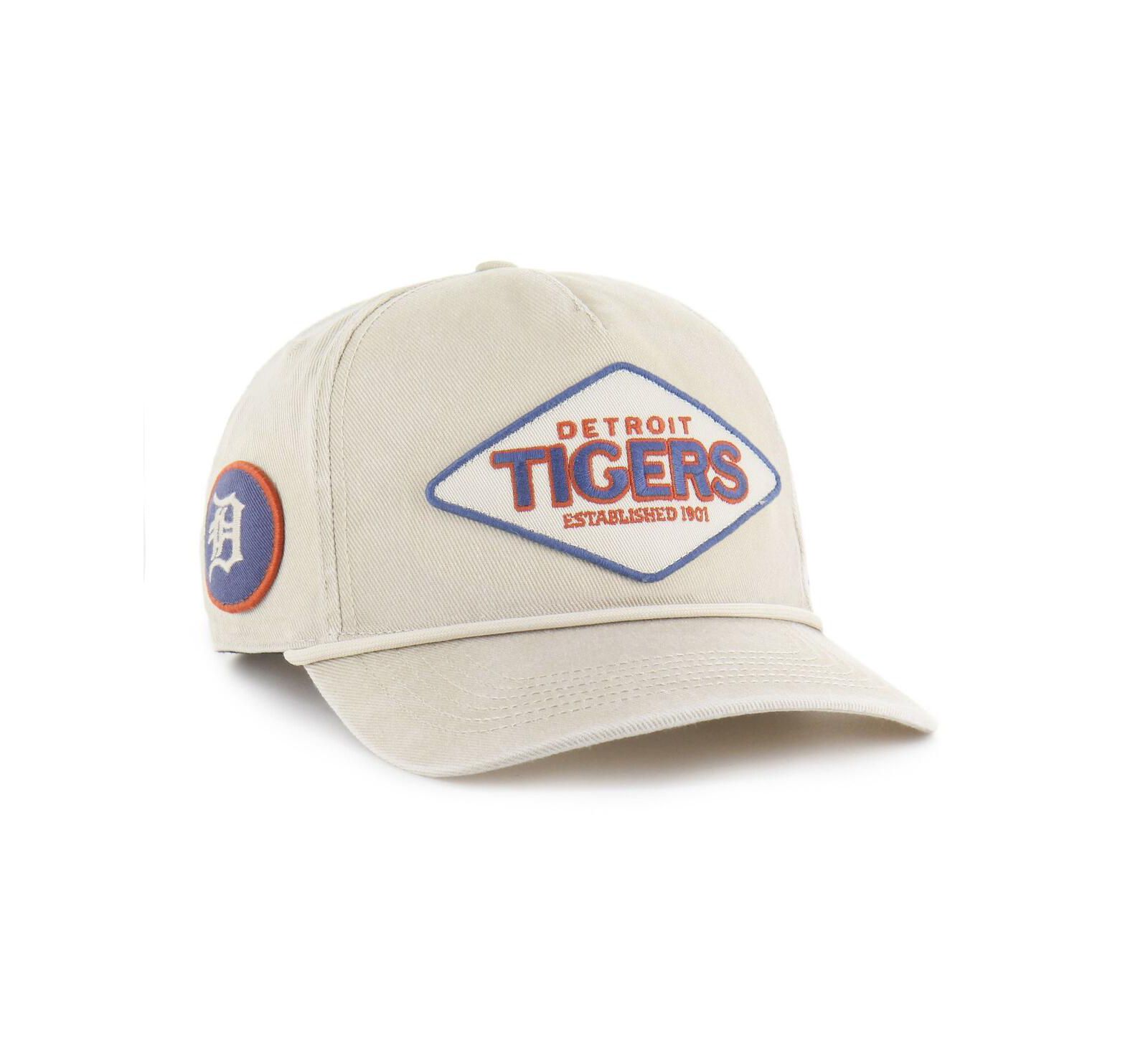 Мужская кепка '47 Brand Khaki Detroit Tigers Cairn Hitch Adjustable Hat