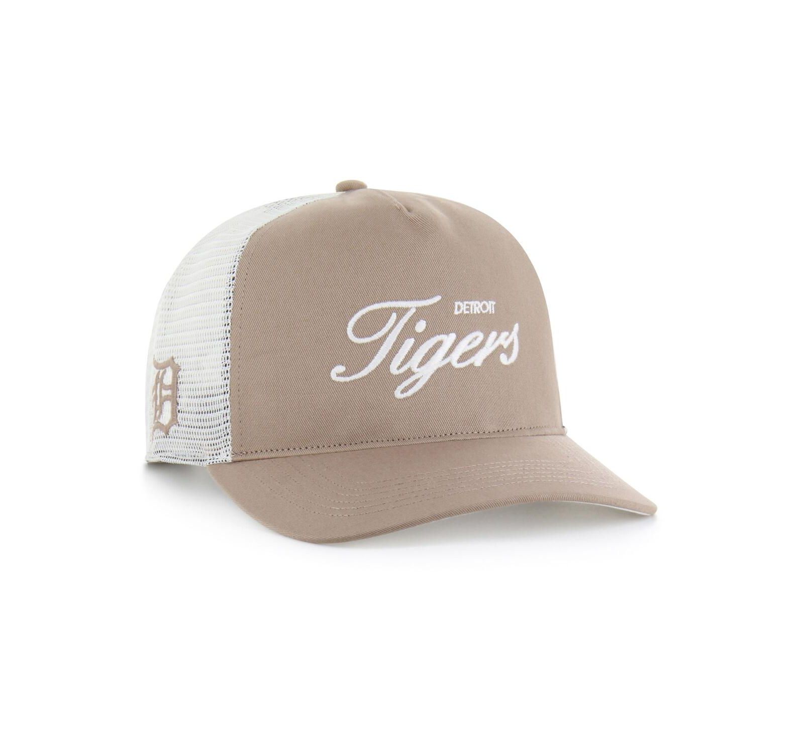 Мужская кепка '47 Brand Brown Detroit Tigers Foundational Mesh Hitch регулируемая