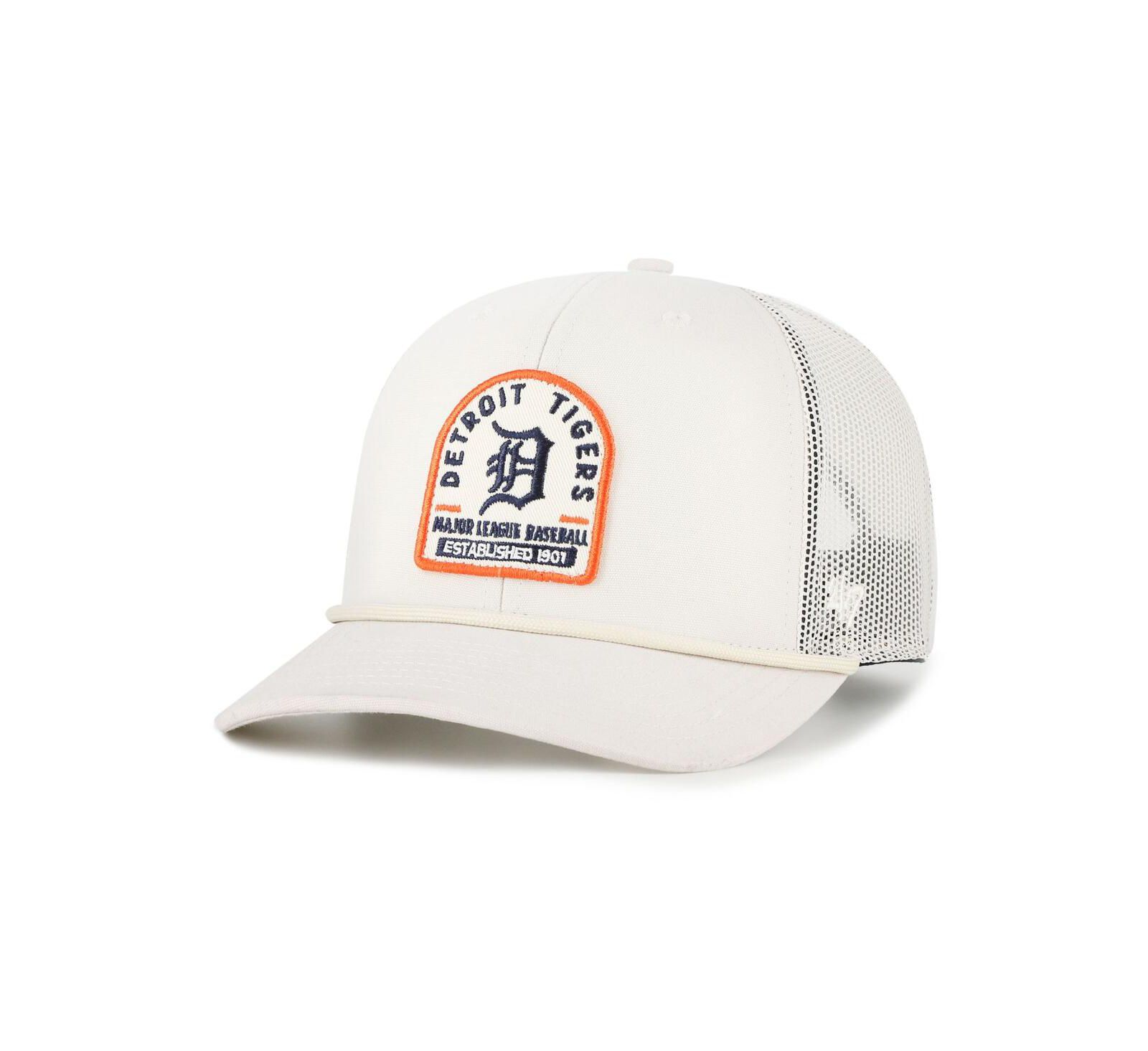 '47 Brand Men's Cream Detroit Tigers Gravestone Adjustable Trucker Hat