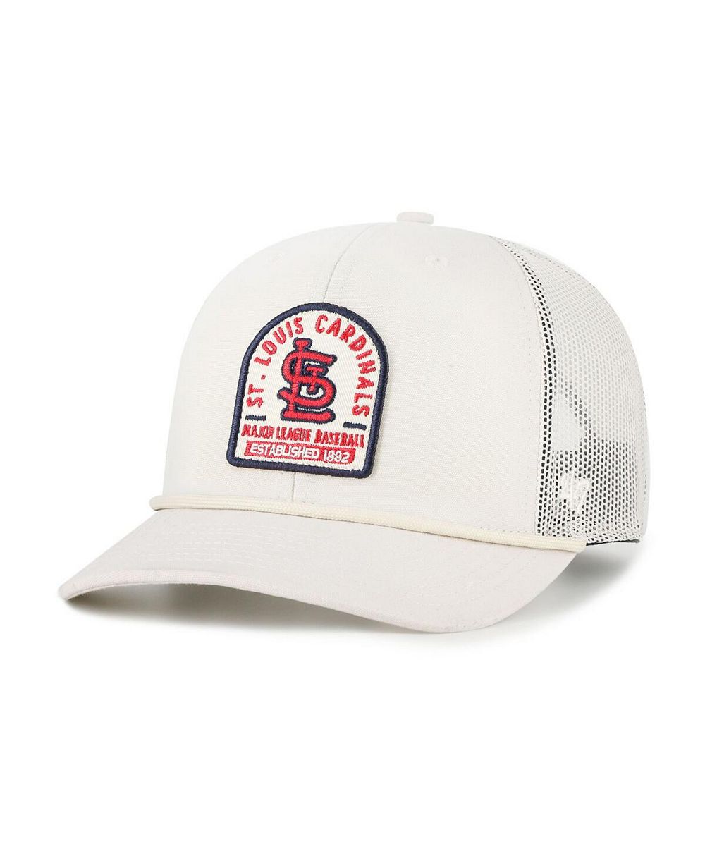 '47 Brand Men's Cream St. Louis Cardinals Gravestone Adjustable Trucker Hat