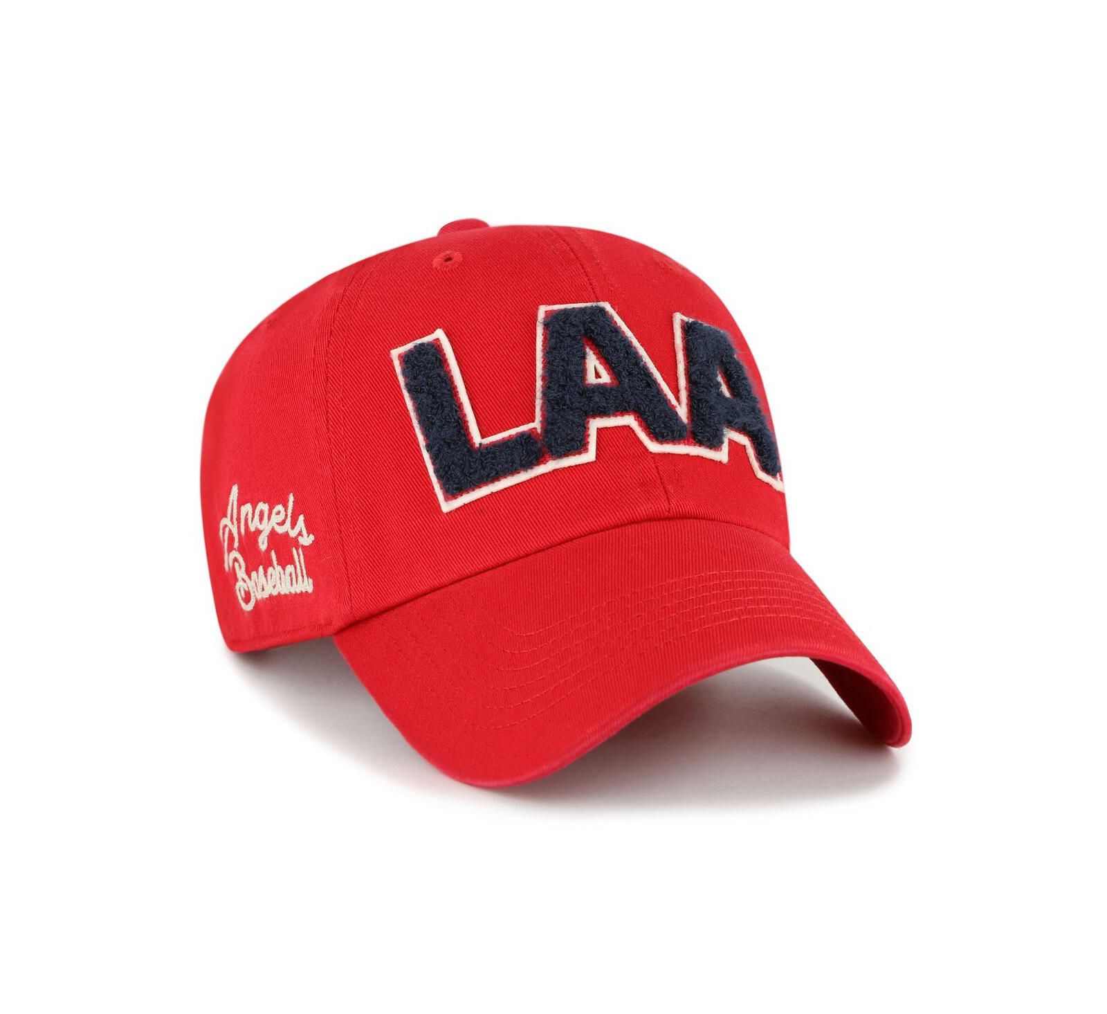 Женская кепка '47 Brand Red Los Angeles Angels Zoey Clean Up Adjustable Hat