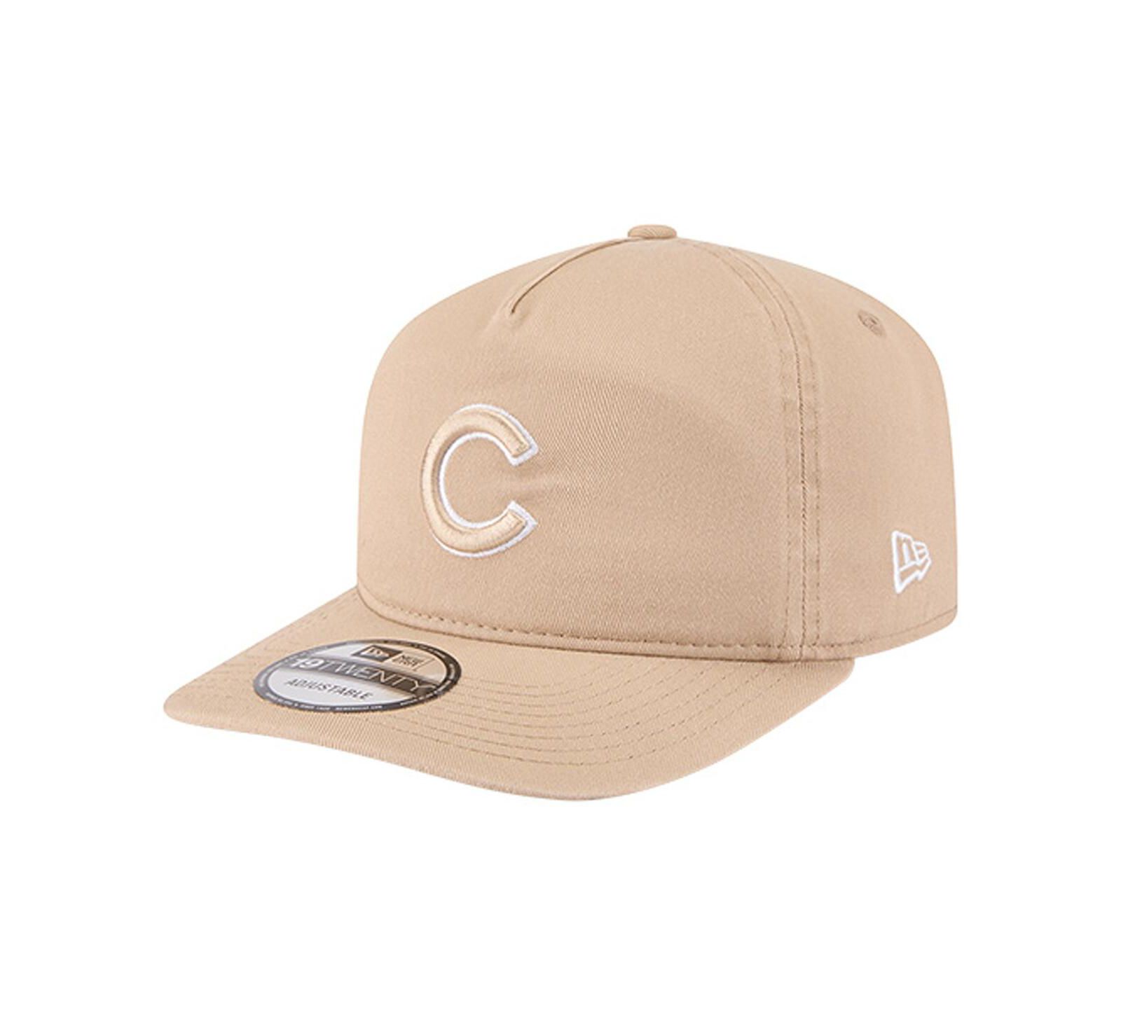 Мужская кепка New Era Light Beige Chicago Cubs Cam 19TWENTY Adjustable Hat