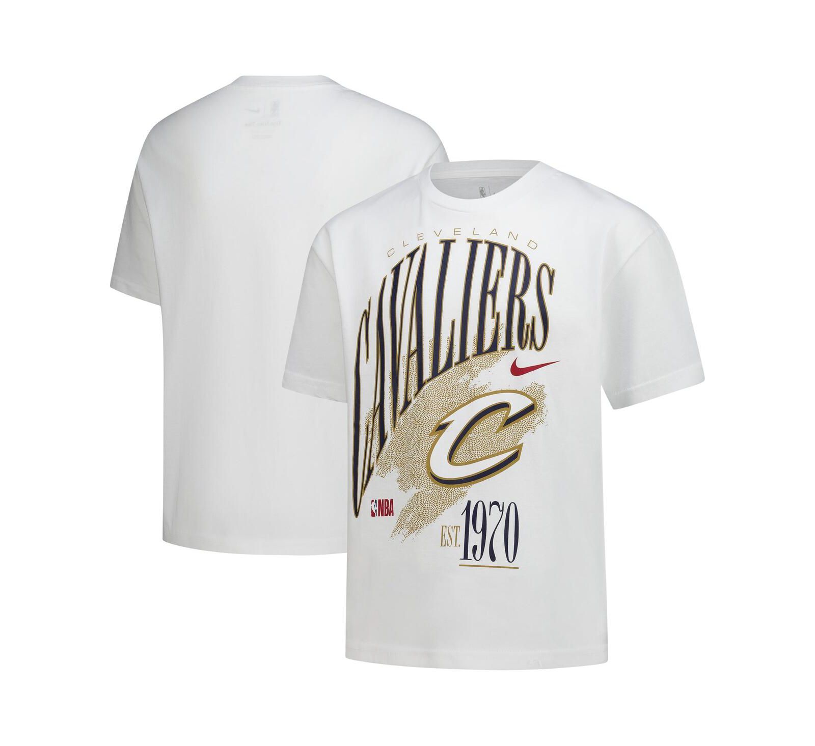 Nike Детская белая футболка Cleveland Cavaliers Hardwood Classics Champs Max90