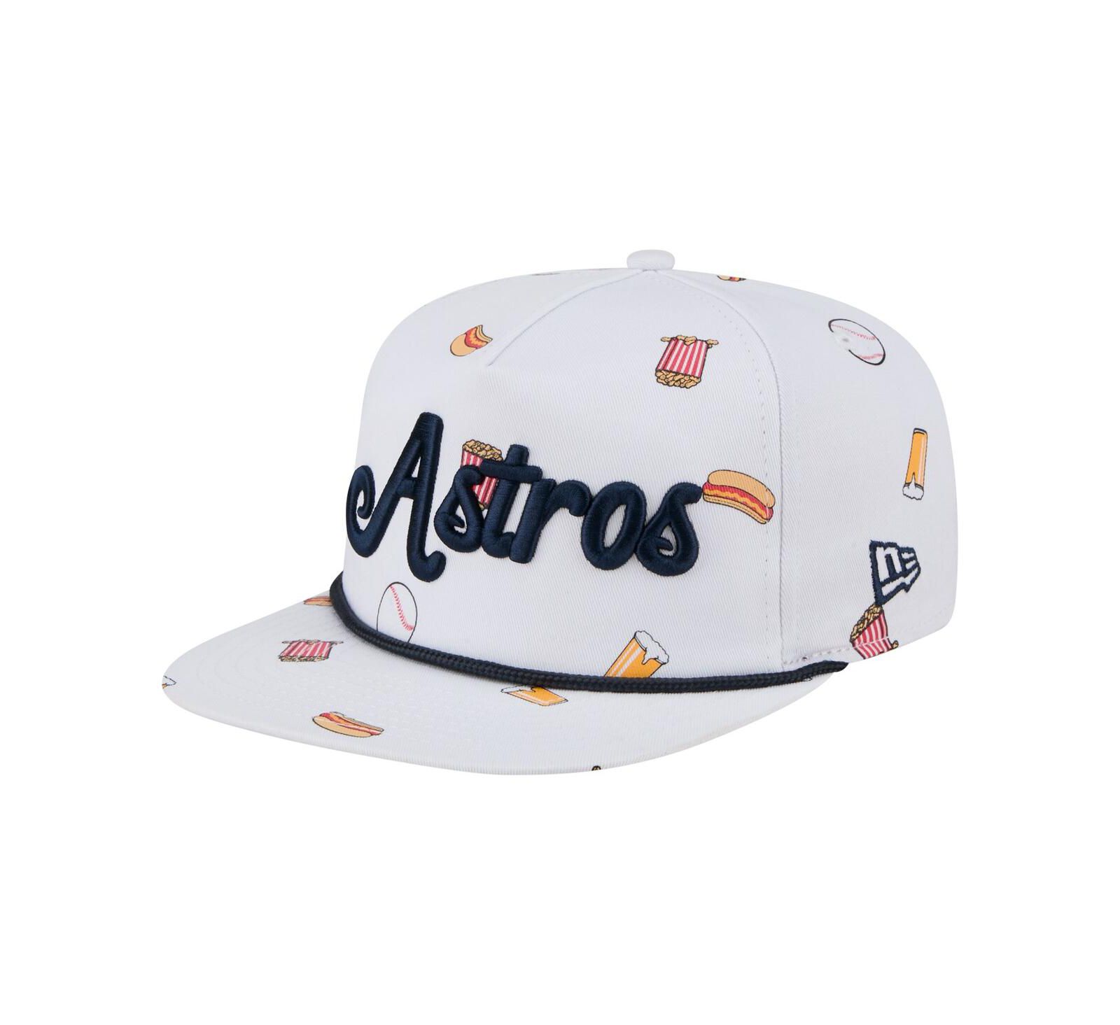 New Era Men's White Houston Astros Team Cheer Rope 19TWENTY Adjustable Hat