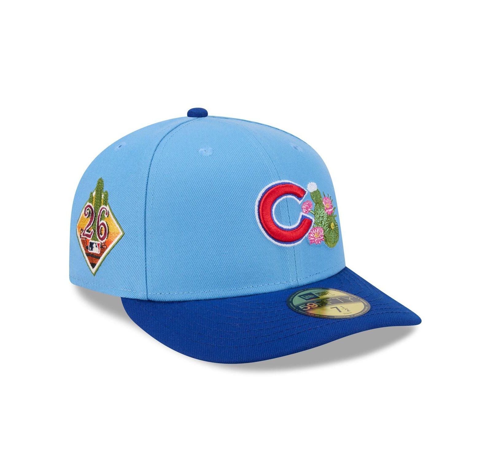 Мужская кепка New Era 59FIFTY Chicago Cubs 2026 Spring Training светло-голубая/Royal