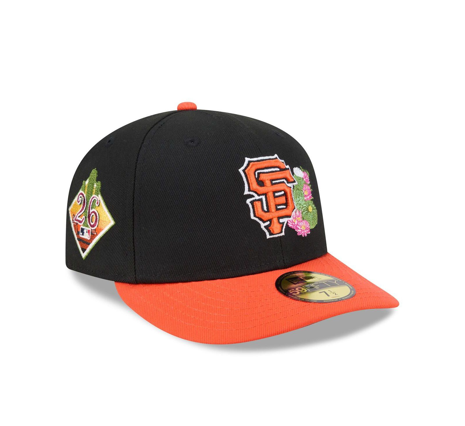Мужская бейсболка New Era Black/Orange San Francisco Giants 2026 Spring Training 59FIFTY Fitted Hat