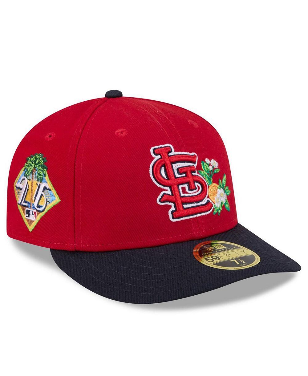 New Era Мужская кепка 59FIFTY Low Profile St. Louis Cardinals Spring Training 2026 в красно-синем цвете