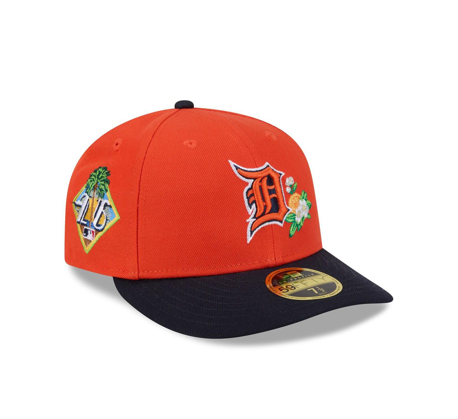 New Era Мужская бейсболка 59FIFTY Detroit Tigers оранжево-синяя