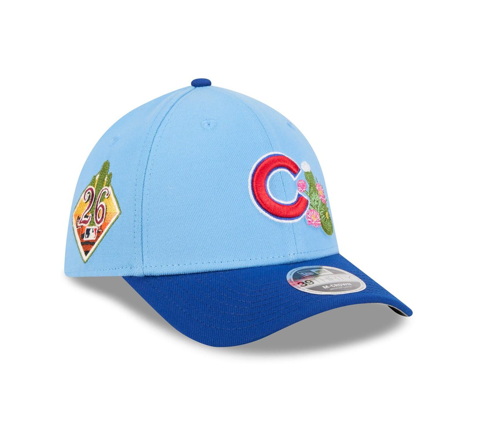 Мужская кепка New Era Chicago Cubs 2026 Spring Training M-Crown 39THIRTY Flex