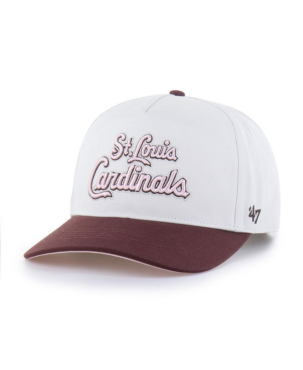 '47 Brand Мужская и Женская регулируемая кепка St. Louis Cardinals Love Letter, Stone/Burgundy