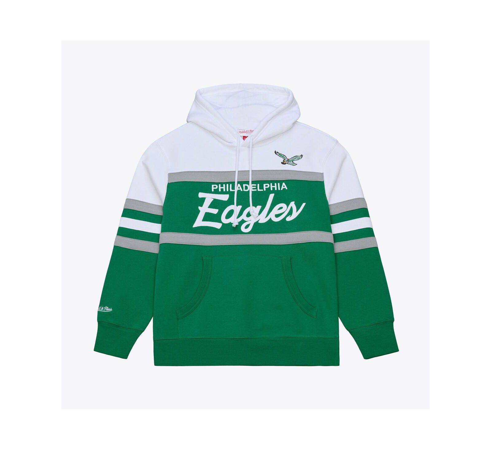 Мужское худи Mitchell & Ness Kelly Green Philadelphia Eagles Head Coach