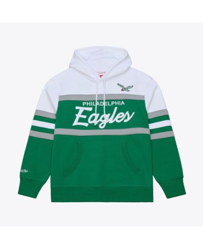 Мужское худи Mitchell & Ness Kelly Green Philadelphia Eagles Head Coach