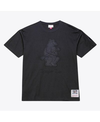 Mitchell & Ness Men's Black Chicago Cubs Cooperstown Collection Phantom T-Shirt