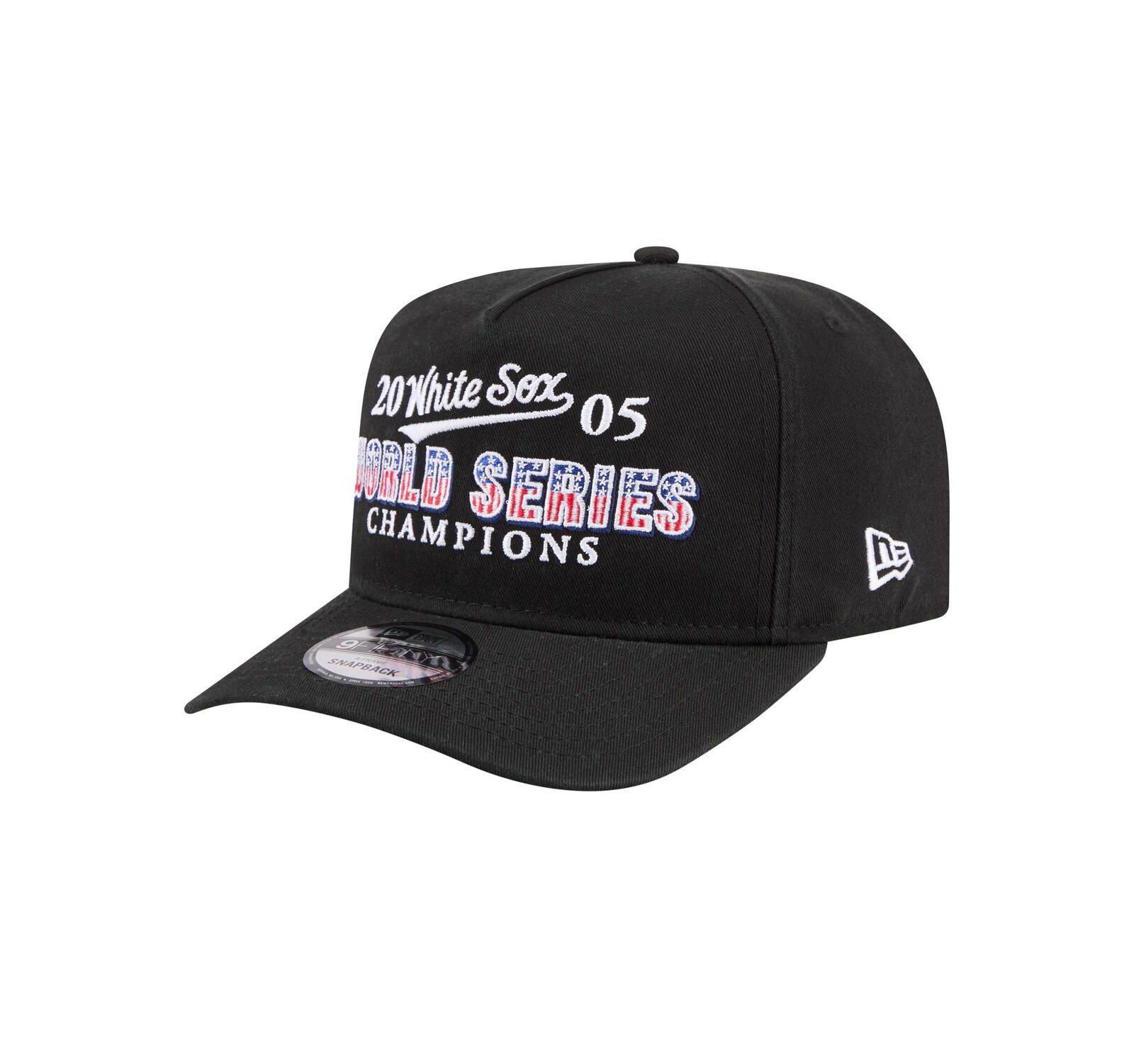 Кепка New Era Men's Black Chicago White Sox 2005 World Series Champions 9FIFTY A-Frame Snapback