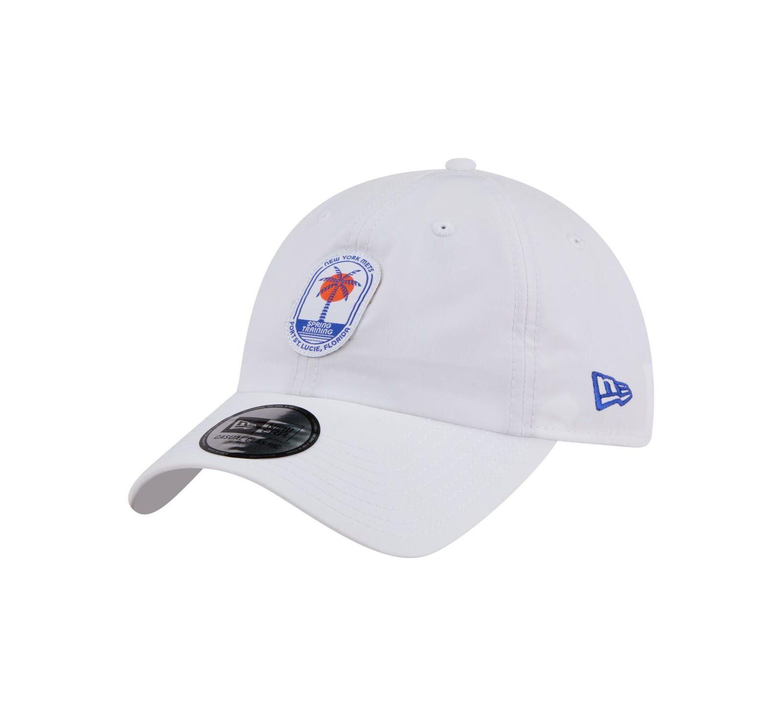 Мужская кепка New Era White New York Mets 2026 Spring Training Fan Pack Icon Casual Classic Adjustable Hat