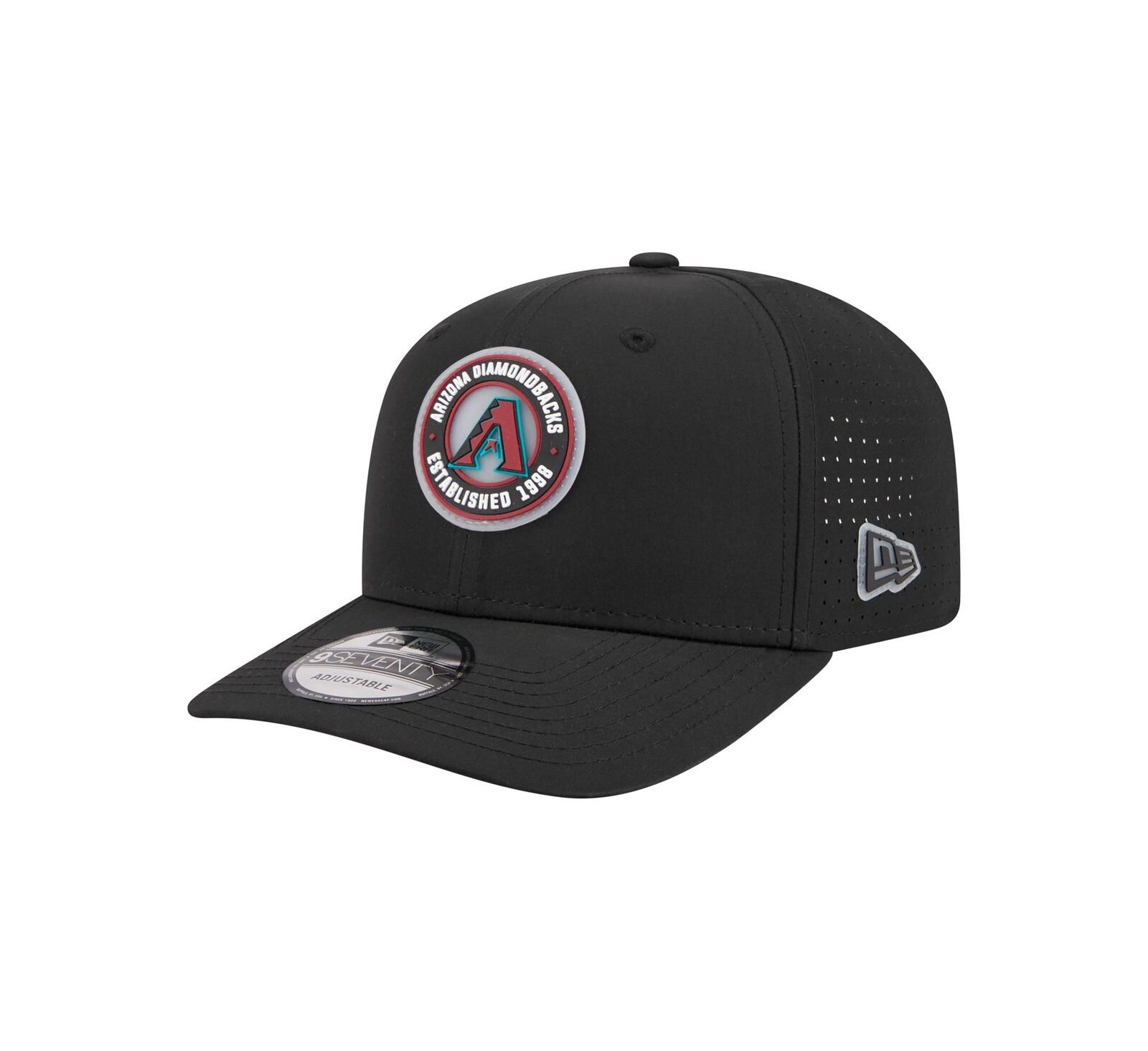 New Era Мужская регулируемая кепка Arizona Diamondbacks Circle 9SEVENTY, черная