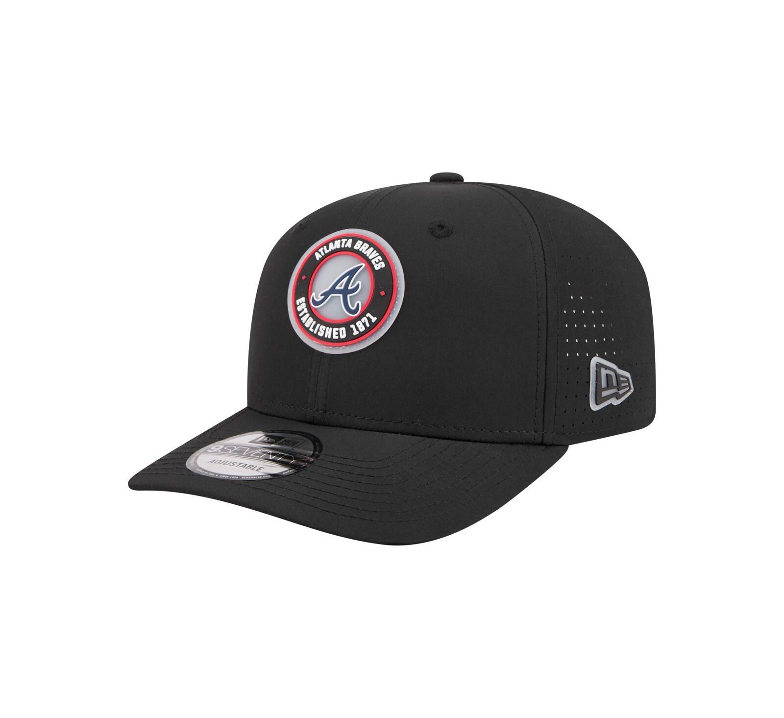 New Era Мужская бейсболка Atlanta Braves Black Adjustable