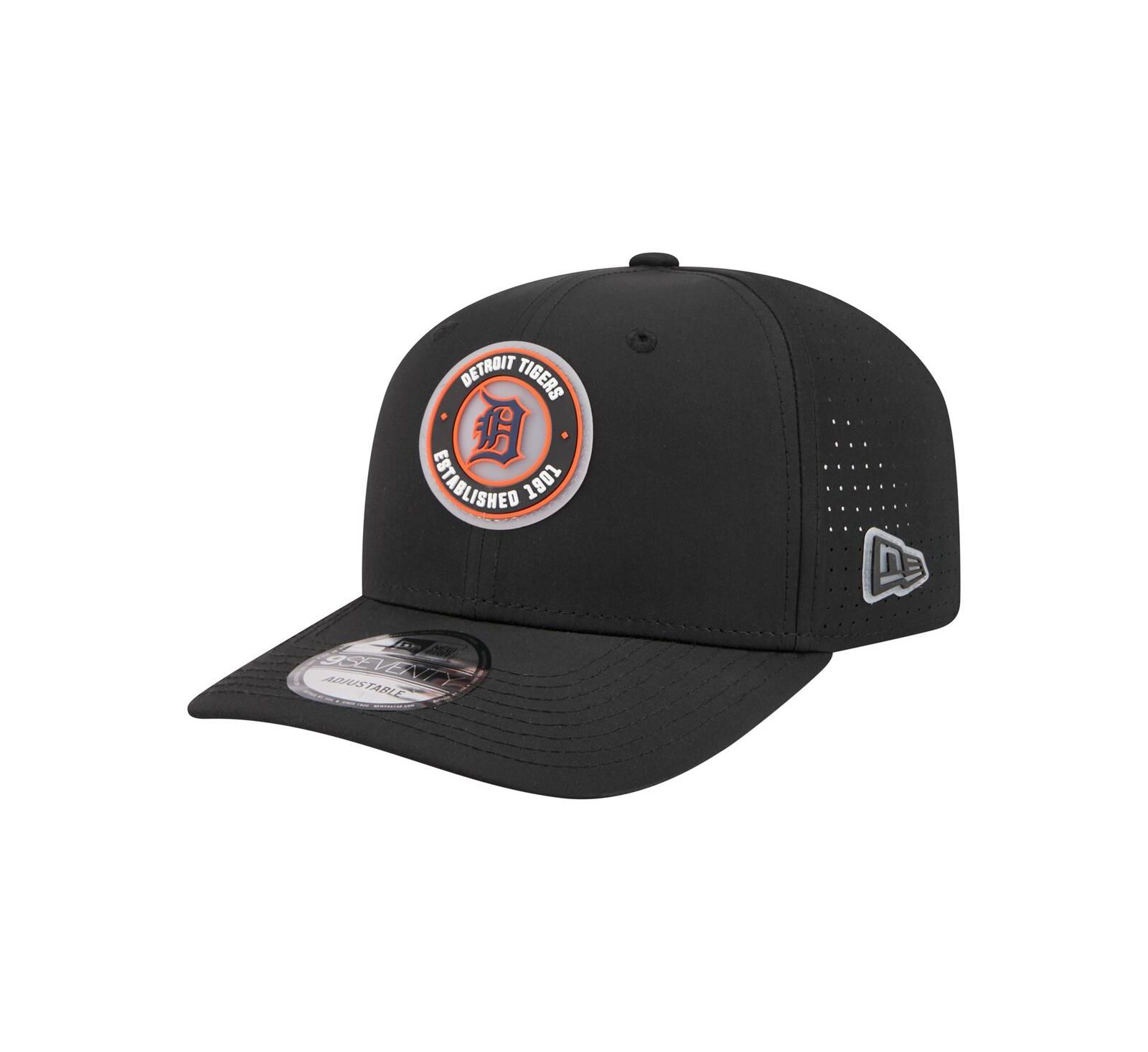 New Era Men's Black Detroit Tigers Circle 9SEVENTY Adjustable Hat