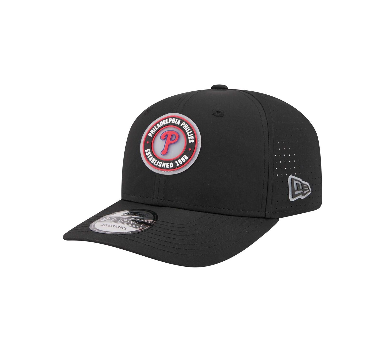 New Era Мужская кепка Philadelphia Phillies Circle 9SEVENTY, черная, регулируемая