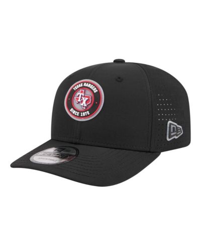 New Era Мужская регулируемая кепка Texas Rangers Circle 9SEVENTY Black