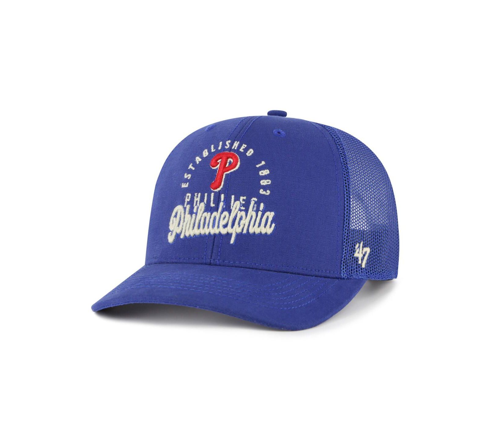 Мужская кепка '47 Brand Philadelphia Phillies Pitstop Trucker Adjustable, королевский синий