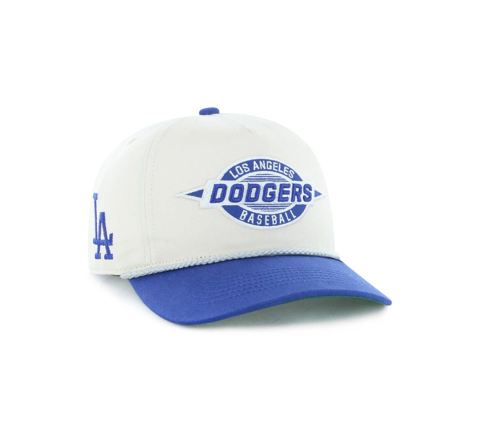 Регулируемая кепка '47 Brand Big Boys and Girls Natural/Royal Los Angeles Dodgers Frame Out Hitch Hat