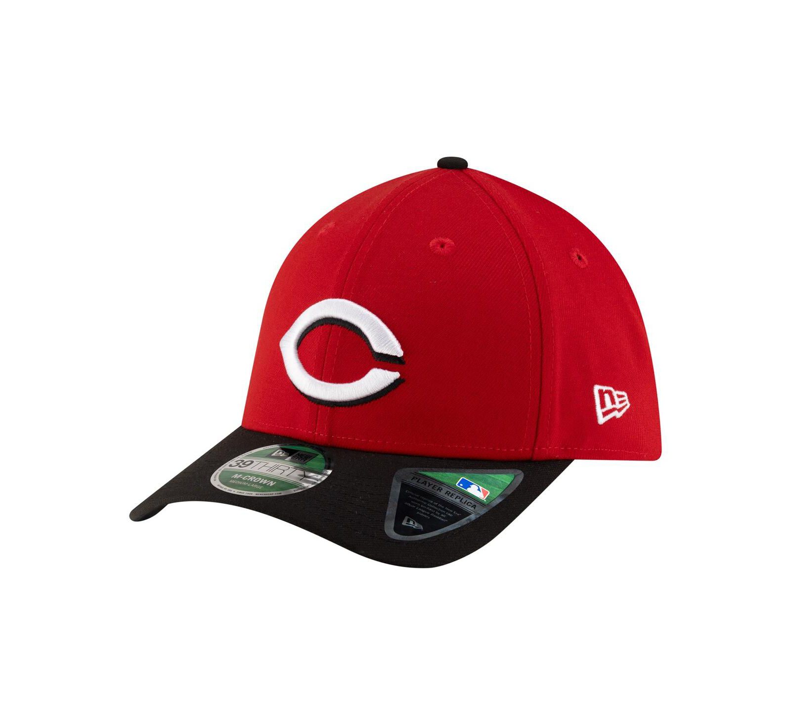 New Era Мужская кепка New Era Red Cincinnati Reds Player Replica 39THIRTY M-Crown Flex