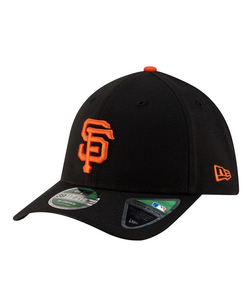 Мужская кепка New Era Black San Francisco Giants Player Replica 39THIRTY M-Crown Flex