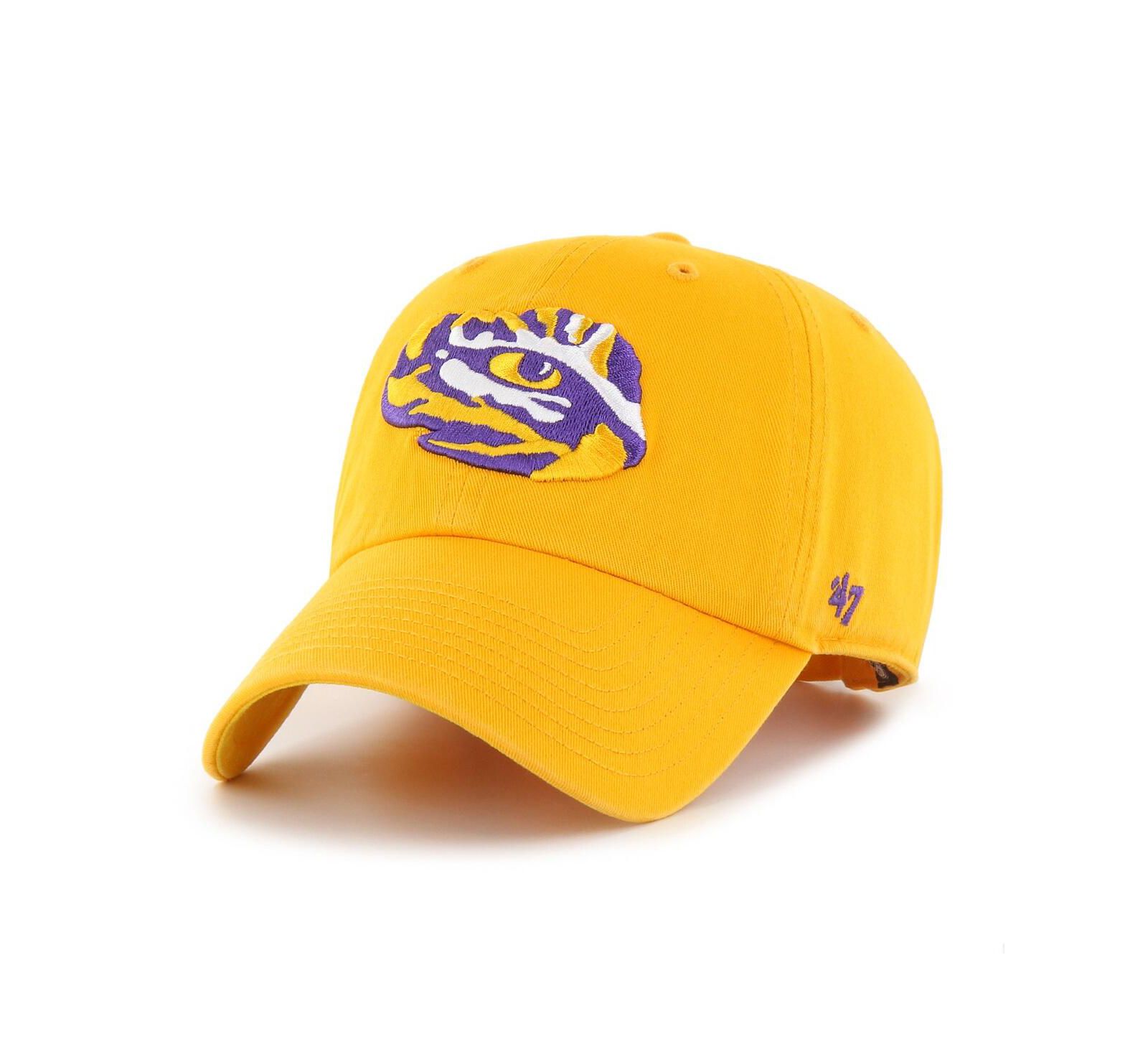Мужская кепка '47 Brand Gold LSU Tigers Clean Up Adjustable Hat