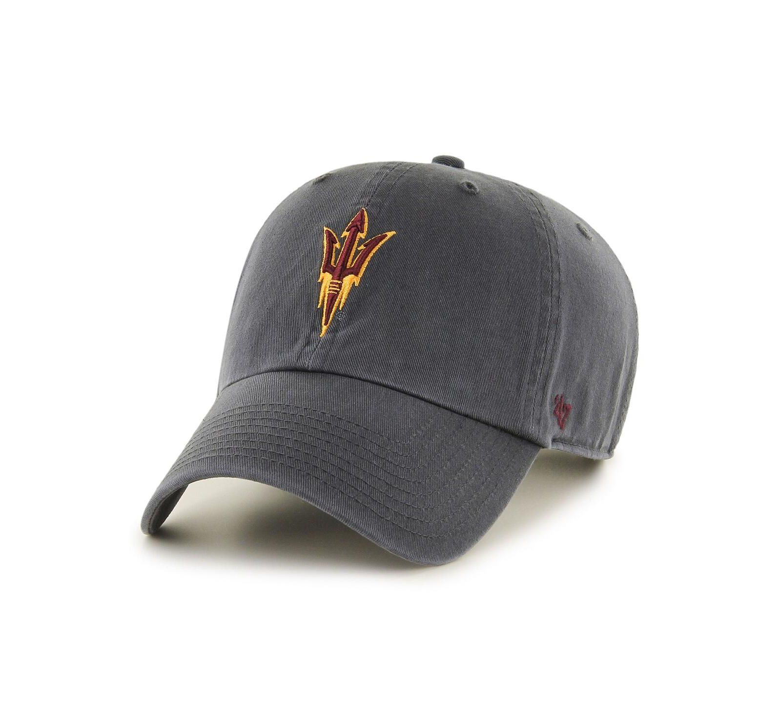 '47 Brand мужская регулируемая кепка Arizona State Sun Devils Clean Up, угольно-черная