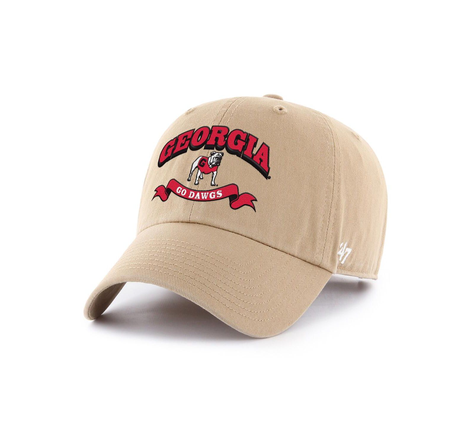 Мужская кепка '47 Brand Georgia Bulldogs Region Clean Up, регулируемая