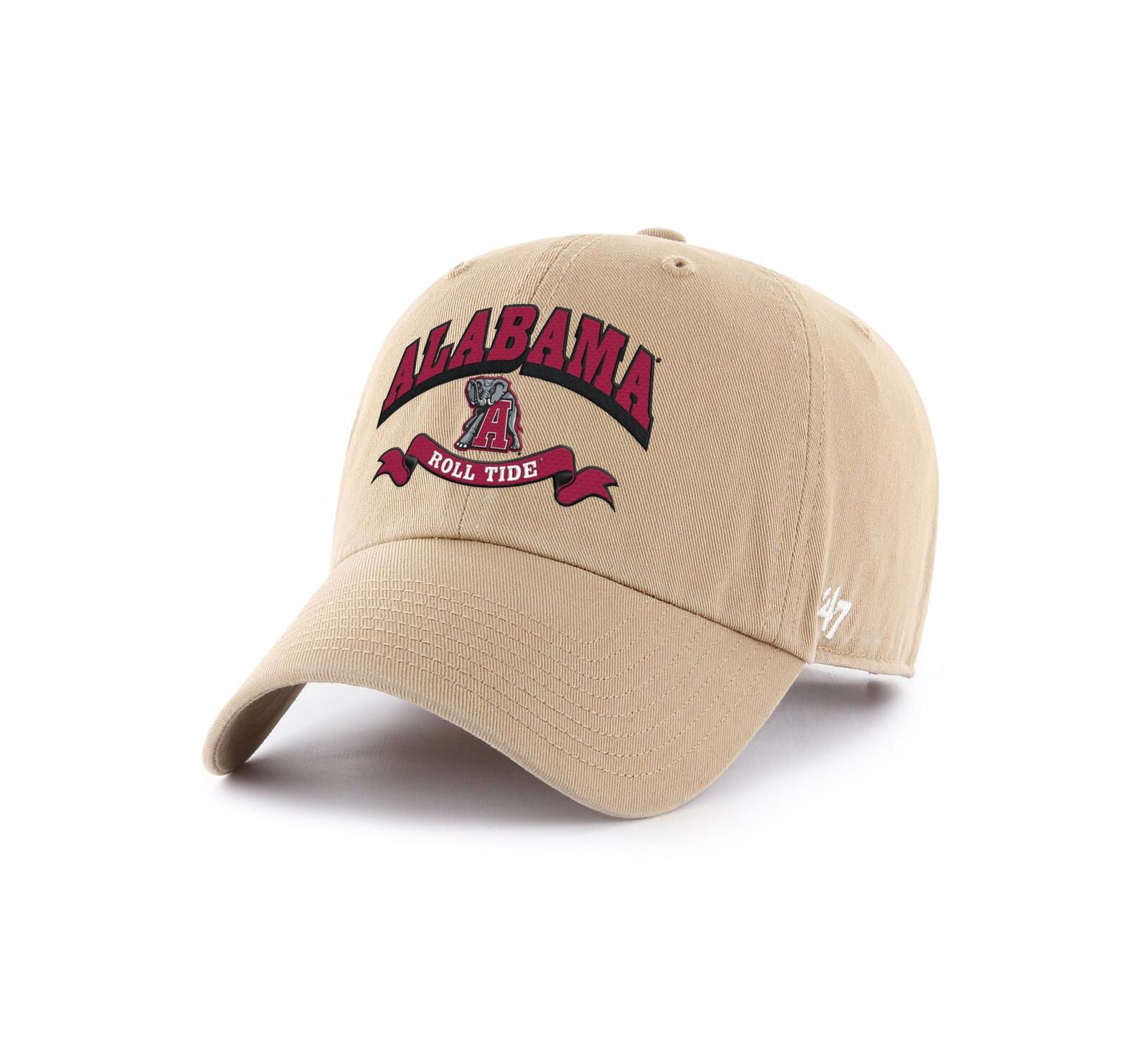 '47 Brand Мужская кепка Alabama Crimson Tide Region Clean Up, регулируемая