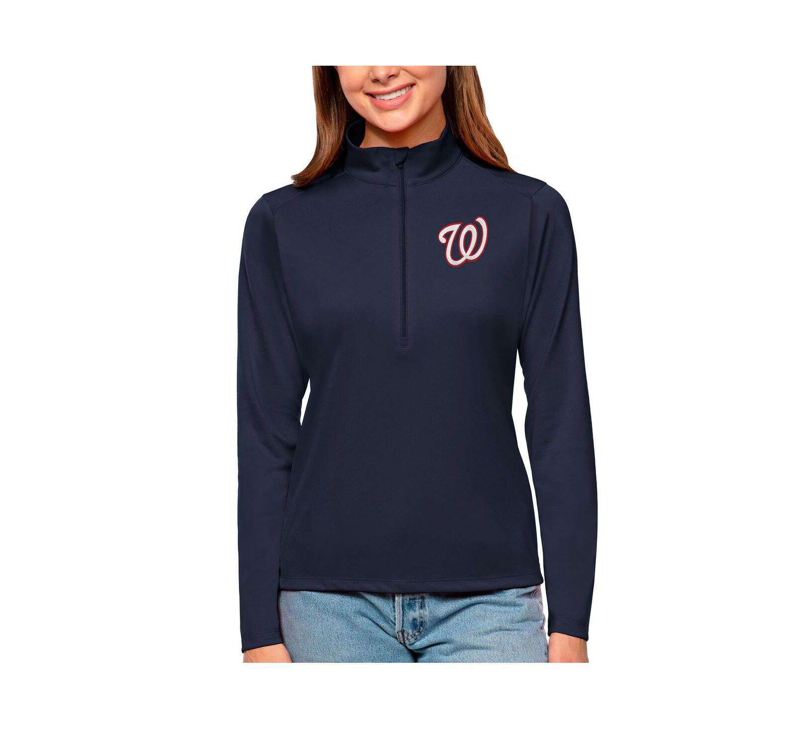 Женский джемпер Antigua Washington Nationals Tribute Quarter-Zip