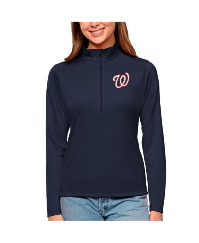 Женский джемпер Antigua Washington Nationals Tribute Quarter-Zip