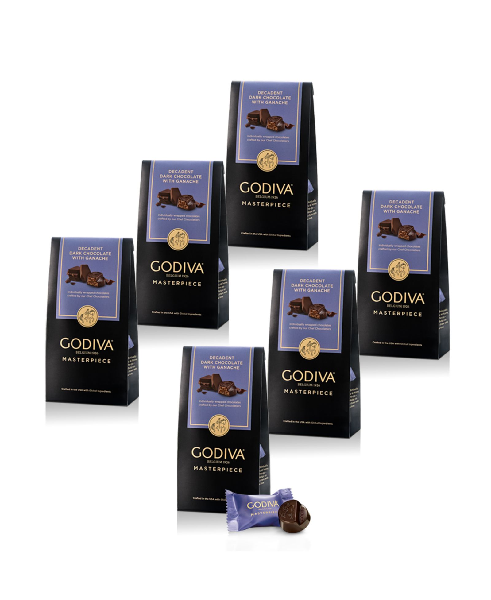 Темный шоколадный ганаш Godiva Masterpiece 6-Pack