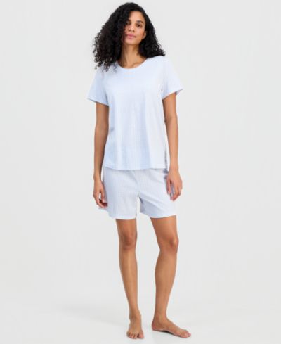 Charter Club Women's Short-Sleeve Pajamas Set, Created for Macy's