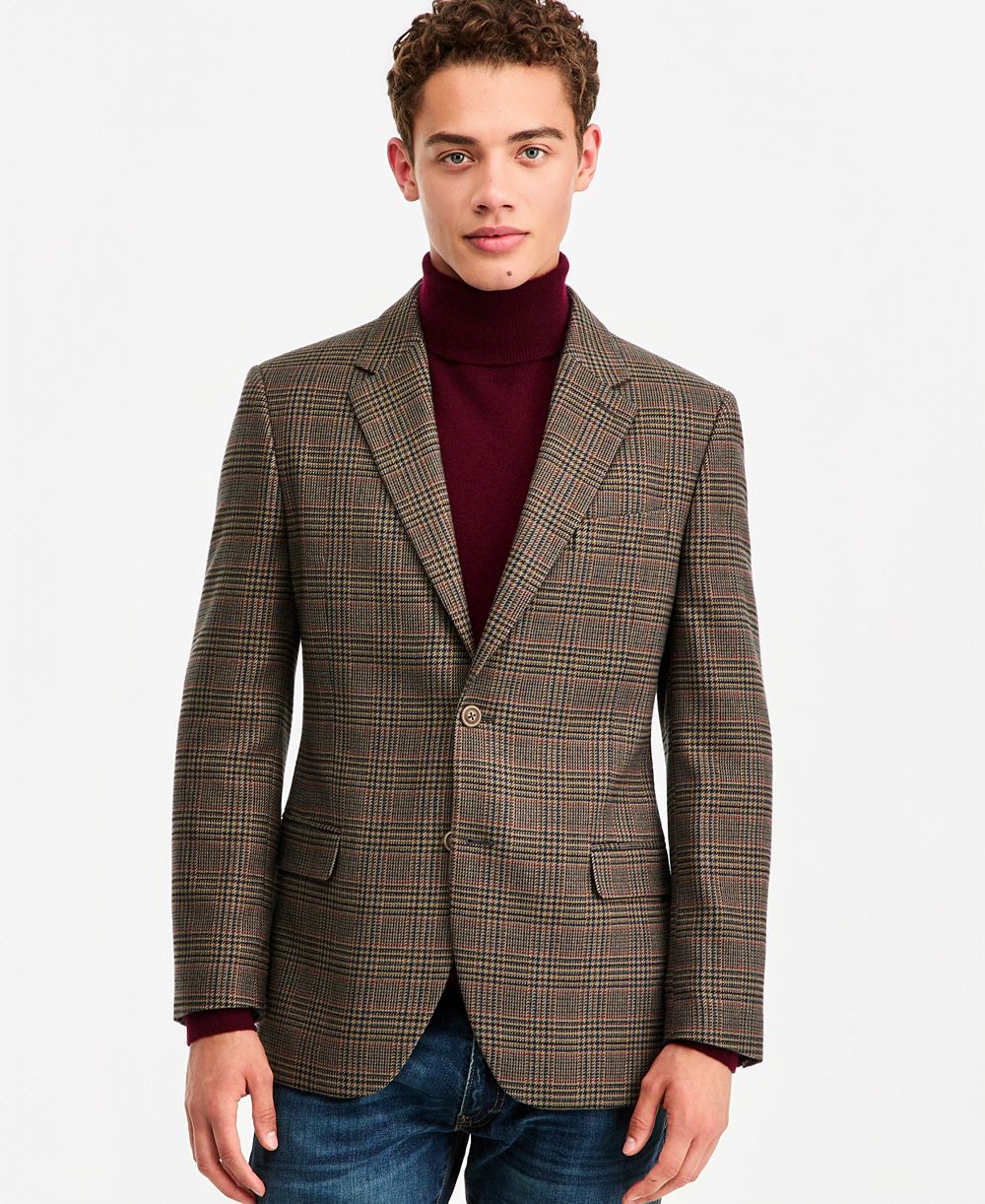 Nautica Мужской спортивный пиджак с узором твид Modern-Fit