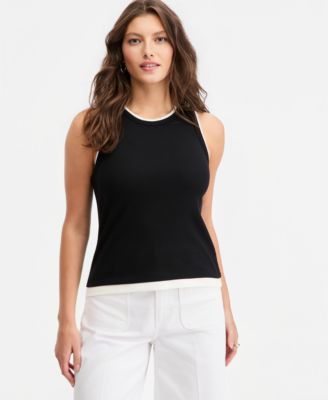 On 34th Women's Micro Rib Faux-Layered Tank Top, Macy's Exclusive