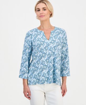 Style & Co Petite Туника с V-образным вырезом