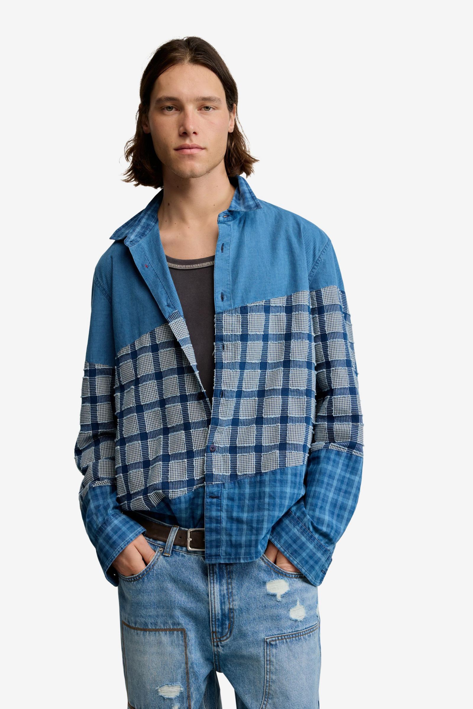 Мужская рубашка Desigual Patch checks