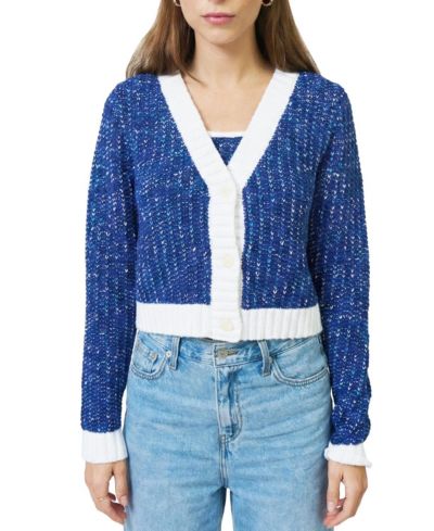Central Park West Женский Allie Cropped Chunky Cardigan