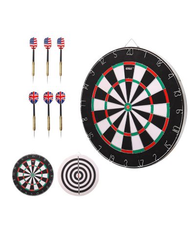 GSE Games & Sports Expert 18" x 1" Flocking Dartboard Set