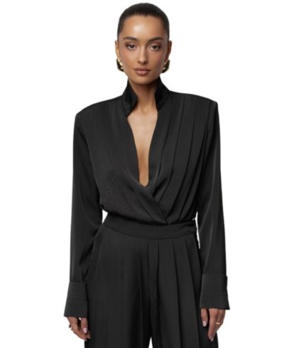JLUXLABEL Women's Visionary Pleated Tops & Tees