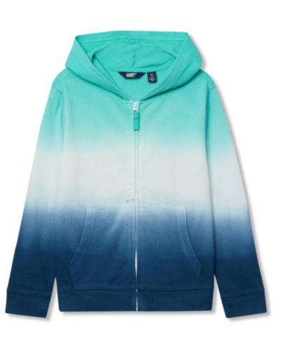 Lands' End Boys Full Zip Hooded Sweatshirt