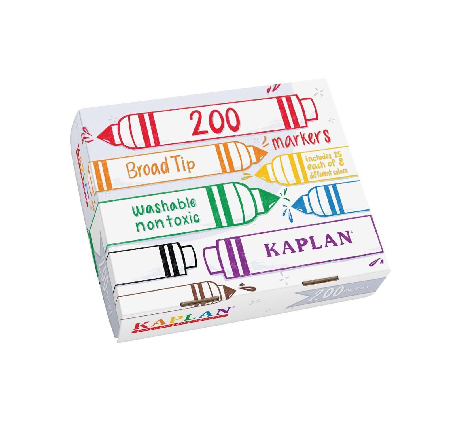 Маркеры Kaplan Early Learning, набор 200 шт.